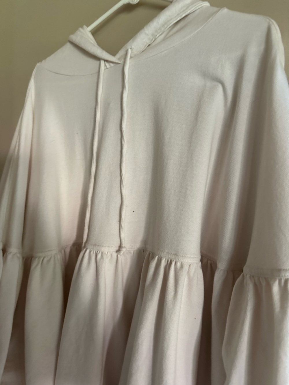 aerie Light Blush Tiered Hoodie
